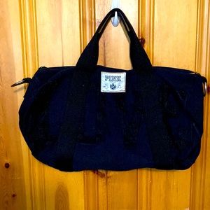 Vintage Pink duffel bag.